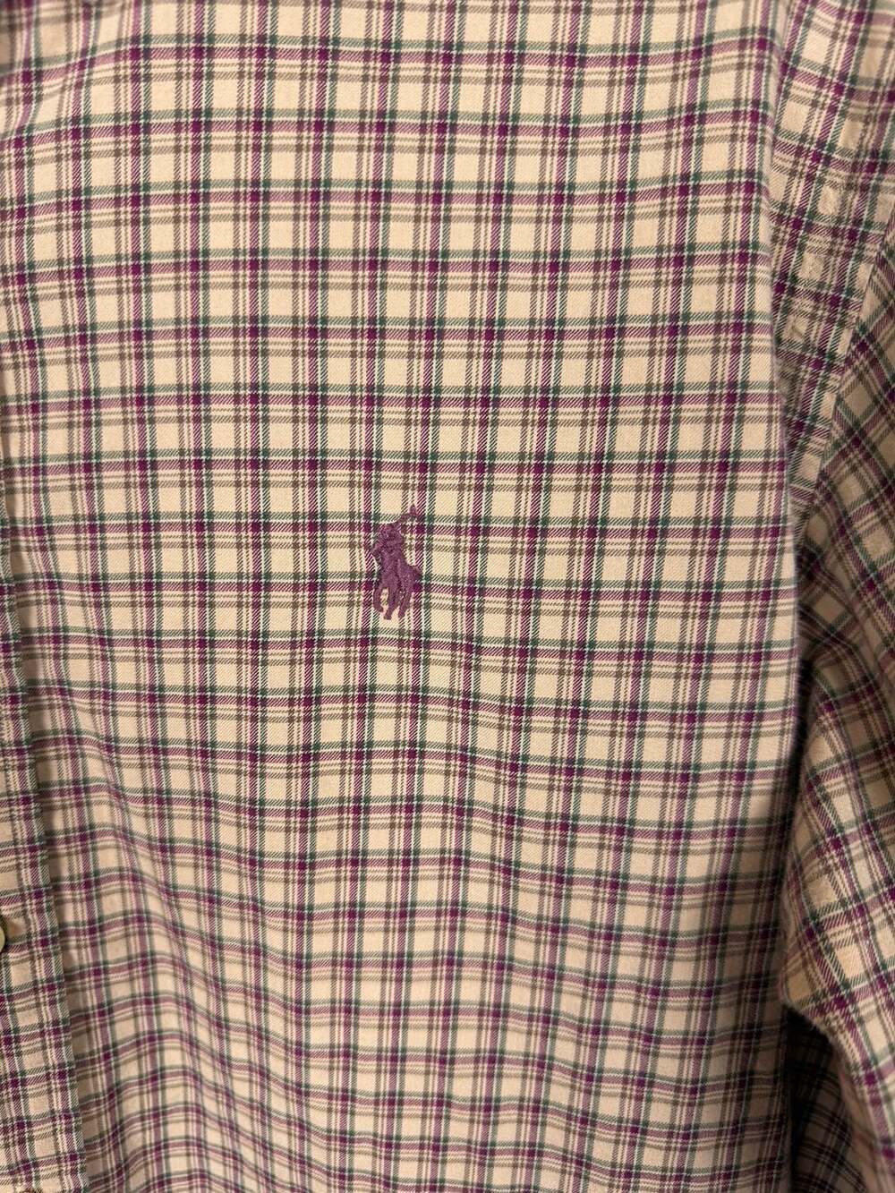 Ralph Lauren Classic Fit Plaid Button Down Shirt Size L - Picture 4 of 6